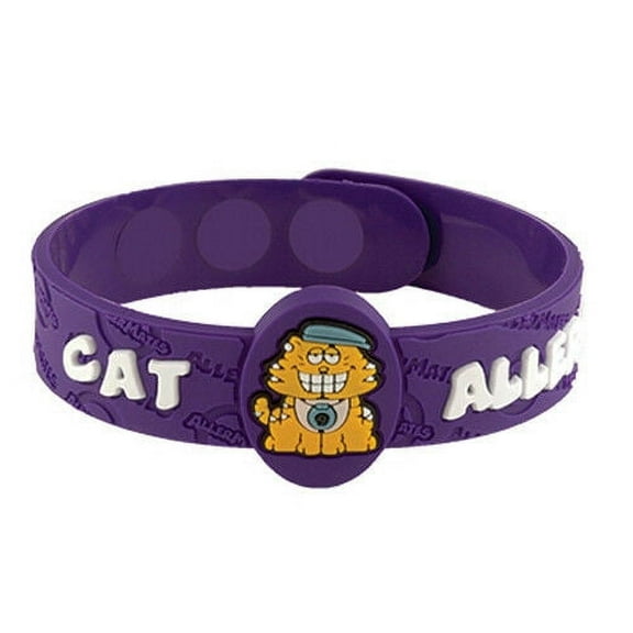 MediMates AllerMates Allergy Wristbands Medical ID Health Alert for Kids - Cat