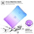 thumbnail image 4 of Allytech iPad Pro 11 Inch Case Clear, Silicone Bumper Defender Shockproof Lightweight Slim Fit Shock-Absorbing Scratch Resistant TPU Back Cover for Apple iPad Pro 11" 2018, Purple/Blue, 4 of 5