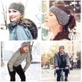 thumbnail image 5 of 2 Pack Cache-Oreilles Bandeau Extensible Bandeau de Sport Ski Hiver Cache-Oreilles Évacuant l'Humidité pour Femmes Hommes Filles, 5 of 5