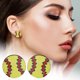 thumbnail image 1 of Fiudx Pendientes Deportivos de Béisbol, Fútbol, Voleibol y Baloncesto. Pendientes de Madera. Accesorios Deportivos de Moda., 1 of 5