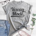 thumbnail image 2 of Vacay Mode Shirt, Unisex Women's Men's Shirt, Vacay Shirt, Beach Shirt, Vacation Travel Shirt, Island Shirt, Heather Gray, Medium, 2 of 6