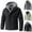 Z1-Black, variant on Dovford Men's Thickened Winter Coat, Hooded Cotton Jacket Windproof Waterproof Warm Jacket With Cotton Lining