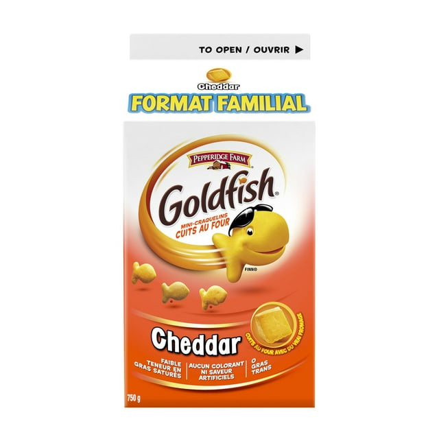 Goldfish Cheddar Crackers Family Pack, 750g Carton