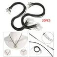thumbnail image 6 of 20 Pieces 2mm Waxed Neck Cord with Lobster Claw Clasp, Durable Gifts Pendant Rope String for Jewelry Making Bracelet Pendant Accessories 20pcs Waxed Neck Black, 6 of 8