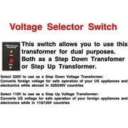 محول Simran Voltage Transformer 750 Watt 220 Volt to 110 Volt Step Down Transformer