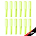 thumbnail image 1 of Krest 6000 Teasing Combs Lift Vent Hair Combs Pack Space Tooth Wide teeth Comb Neon Yellow 12 Pc., 1 of 6