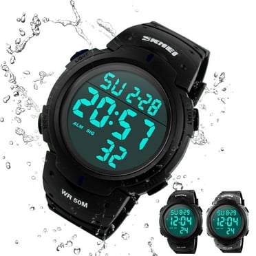 EEEkit Men's Digital Sports Hand Watch, LED 50M Waterproof Wrist 