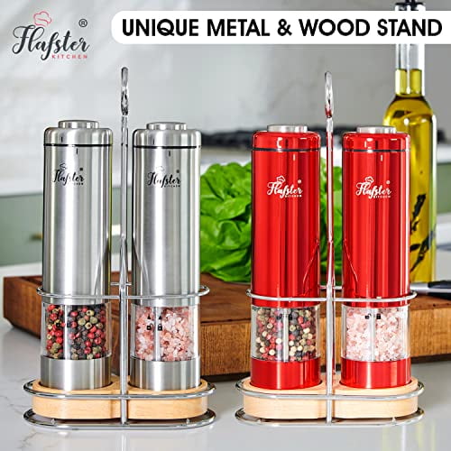 Salt and pepper grinder stand discount