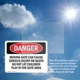 thumbnail image 6 of (2 Pack) Moving Gate Can Cause Serious Injury Or OSHA Danger Sign, 6 of 7