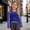 Blue, variant on Fashionable Mesh Hollow Out Long Sleeve Blouse for Big Girls and Teenage Tweens Casual Breathable Top T-Shirts Kids Short Sleeve Crewneck Solid Basic Tees Casual Tops