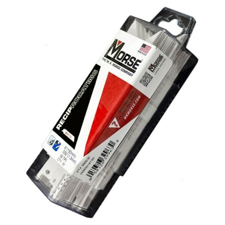 - 50 Pack Set MK Morse Master Cobalt Reciprocating Saw Blades 18 TPI 6
