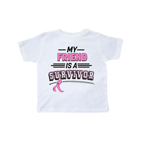 

Inktastic My Friend is a Survivor Breast Cancer Awareness Gift Toddler Boy or Toddler Girl T-Shirt