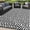 Black & White, variant on Waterproof Outdoor Rug 5x8 ft, Plastic Reversible Rug, Modern Area Rug, Large Floor Mat for Outdoors, RV, Patio, Backyard, Deck, Picnic, Beach, Camping (5' x 8', Black & White Lattice)
