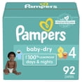 thumbnail image 1 of Pañales Pampers Baby Dry, tamaño 4, 92 unidades, absorbentes, 1 of 1
