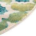 thumbnail image 6 of Rugs.com Azalea Collection Rug – 5 Ft Round Blue Medium Rug Perfect For Kitchens, Dining Rooms, 6 of 8