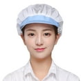 thumbnail image 4 of Mightlink Unisex Breathable Lightweight Elastic Mesh Cap Working Catering Cooking Chef Hat, 4 of 7