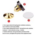 thumbnail image 4 of Pointe d'Enceinte Dorée avec Disques de Sol Support Pointes d'Isolation pour Pieds (4 Pcs Or), 4 of 4