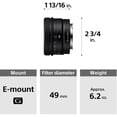thumbnail image 5 of Sony FE 40mm f/2.5 G Lens (International Model) with 20-Piece Accessory Bundle – 0.43x Wide-Angle Lens Attachment with 3-Piece UV Filter Kit & More, 5 of 10