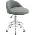 thumbnail image 1 of Curved Back Bar Stool Covers 2/4 PCS Stretch Low Back Chair Protectors Modern Solid Color Pub Counter Round Bar Stool Slipcovers for Kitchen Dining Room Cafe(Light Gray,2PCS), 1 of 7
