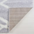 thumbnail image 3 of Ladole Rugs Shaggy Tangier Turkish Smooth Soft Made by Machine Indoor Small Runner Rug in Light Gray White 2'7" x 4'11", 3 of 3