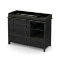 thumbnail image 1 of South Shore Little Smileys Changing table with Removable Rim, Drawers, and Open Storage, in Gray Oak, 1 of 8