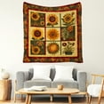 thumbnail image 4 of Cozy 60"x80" Throw Blanket - Ultra-Soft & Lightweight Throw for Sofa, Bed or Travel, Perfect for Chilly Nights, Movie Time & Relaxation, Wrinkle-Resistant, Sunflower, 4 of 5