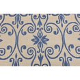 thumbnail image 5 of Unique Loom Botanical Collection Ornate, Floral, Border, Victorian, Indoor and Outdoor Area Rug, 4 x 6 ft, Blue/Beige, 5 of 5