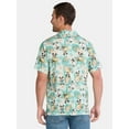 thumbnail image 4 of Mickey Mouse Men's Print Button Up Shirt with Short Sleeves, Sizes XS-5XL, 4 of 5