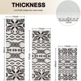 thumbnail image 4 of Black Geometric Flower Diamond Pattern Kitchen Rugs Sets Of 3,Kitchen Runner Rugs Non Skid Washable,Decorative Kitchen Floor Mats for Kitchen,Sink,Laundry,17"x30"+ 17"x47" + 17"x59", 4 of 6