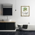 thumbnail image 2 of Stupell Tropical Dolphins Bathroom Tub Animals & Insects Painting Gold Floater Framed Art Print Wall Art, 2 of 6