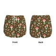 thumbnail image 3 of Gukieu Mushrooms and Autumn Print Women's Sports Shorts with Drawstring Elastic Waistband for Running, Yoga, Fitness-XX-Large, 3 of 7