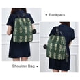 thumbnail image 4 of FORMRS Women's Travel Backpack Purse Anti-theft Hidden Pockets Casual Shoulder Bag, Dark Green Leaves, 4 of 7
