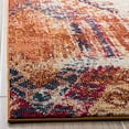 thumbnail image 4 of Safavieh Monaco Collection MNC222H Boho Chic Tribal Distressed Non-Shedding Stain Resistant Living Room Bedroom Area Rug, 6'7" x 6'7" Square, Orange / Multi, 4 of 5