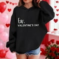 thumbnail image 3 of Sudadera con capucha y estampado de corazón de San Valentín, sudadera de manga larga para niños y niñas, chaqueta para niñas de talla mediana y grande., 3 of 7
