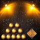 thumbnail image 3 of 20x 3/4inch 3led Side Marker Lights Trailer Truck Turn Light Clearance Light Amber, 3 of 4