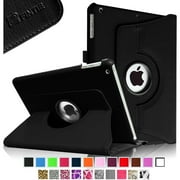 Fintie Rotating Case for iPad 6th / 5th Generation (2018 2017 Model), iPad Air 2, iPad Air 1 - 360 Degree Rotating Protective Stand Cover Auto Sleep for 9.7 inch iPad, Black