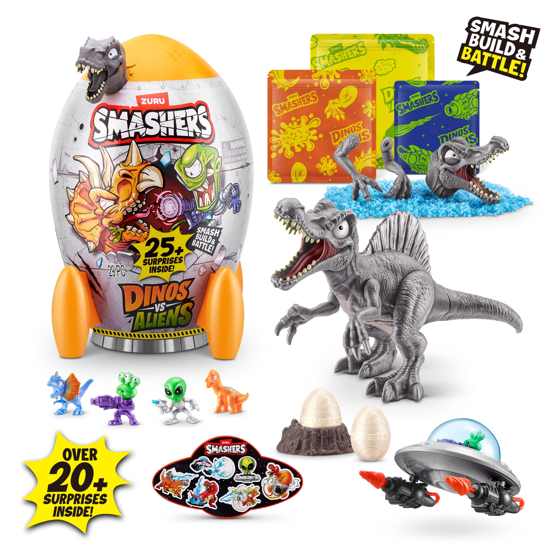 Smashers Dino vs Aliens (Assorted) Collectible Novelty and Gag Toy by ZURU