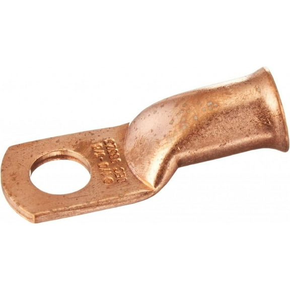 KarParts360 Ring Lugs | Copper | 1/0 Gauge Wire | 0.37 Inches Diameter
