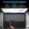 thumbnail image 4 of Auusda Portable Professionnel 16 Pouces, Ordinateur Windows 11 Pro, AMD Ryzen 3500U, 32 Go RAM 1 To SSD, Clavier Rétroéclairé, Déverrouillage par Empreinte Digitale, Noir, 4 of 8