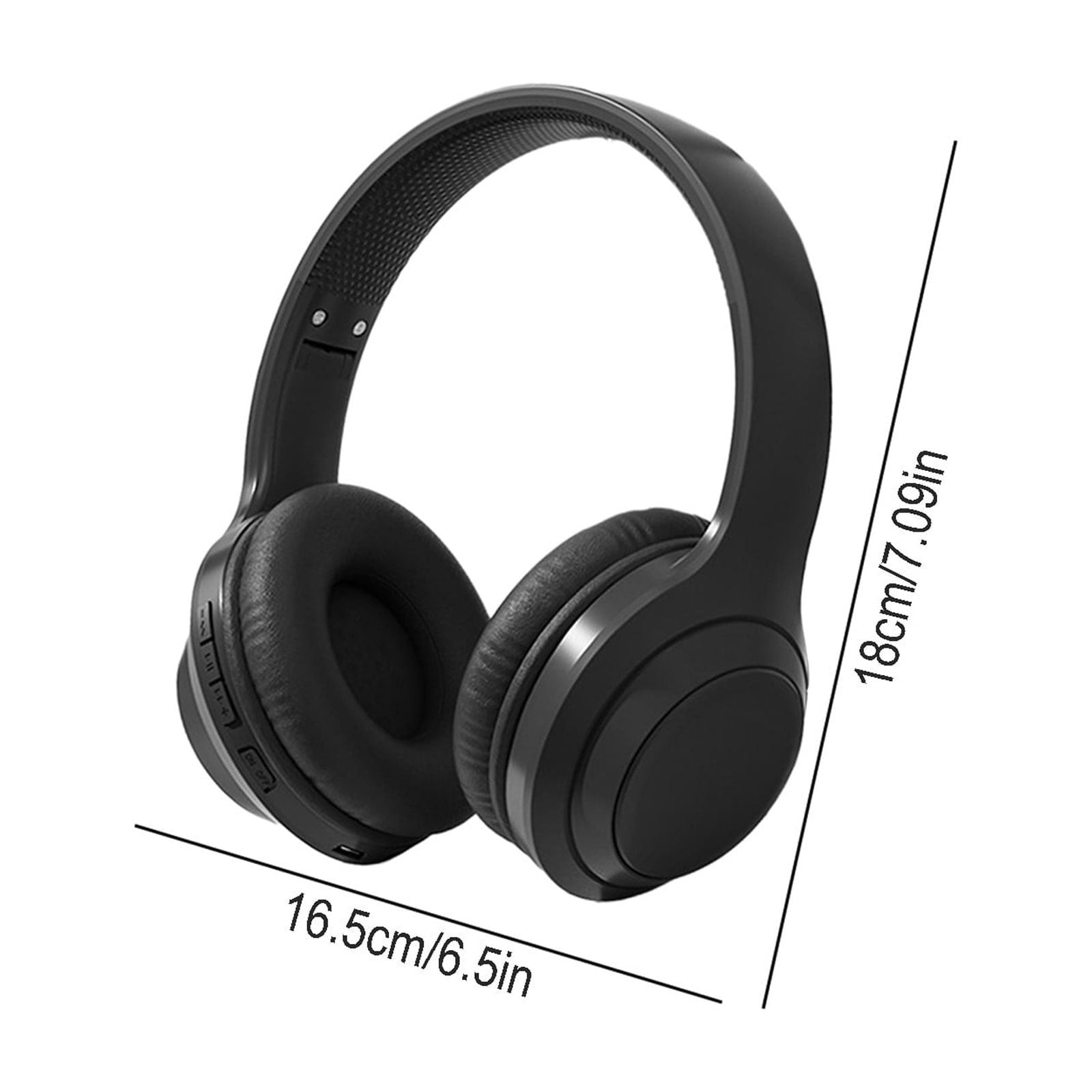 SPOORYYO Bluetooth Headphones Wireless, Over Ear Stereo Wireless Headset 16H Playtime with deep bass,Bluetooth Headphones with Microphone, Foldable Stereo Wireless Headset