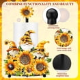 thumbnail image 4 of VIB Sunflower Paper Towel Holder Summer Sunflower Gnome Kitchen Decor and Accessories Rustic Farmhouse Dispenser Kitchen Paper Holder Stand with Round Base for Countertop Toilet Home Accessories, 4 of 13