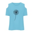 thumbnail image 5 of YAYUBA Toddler Girl Tops 2t Solid Color Round Neck Back To School Short Sleeve T Shirt Comfortable Summer Tops Preppy Little Girls Clothes, 4-5Years, Sky Blue, 5 of 6