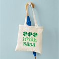 thumbnail image 4 of CafePress - Irish Nana Plaid Clover - Unisex Canvas Tote Bag, Beige, 1-Piece, 4 of 6