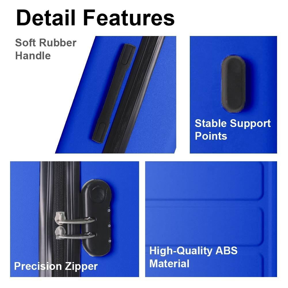 3pcs ABS Hardshell 20''24''28'' Luggage Sets, Lightweight Suitcase Sets, Spinner Wheels Trunks