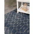 thumbnail image 6 of Furnish My Place Outdoor Geometric Rug - 5 ft. 3 in. x 7 ft. 6 in., Midnight Blue, 6 of 6