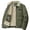 Army Green, variant on Kukoosong Men's Lightweight Jackets Padded Corduroy Zipper Jacket Long Sleeve Hoodless Casual Jacket
