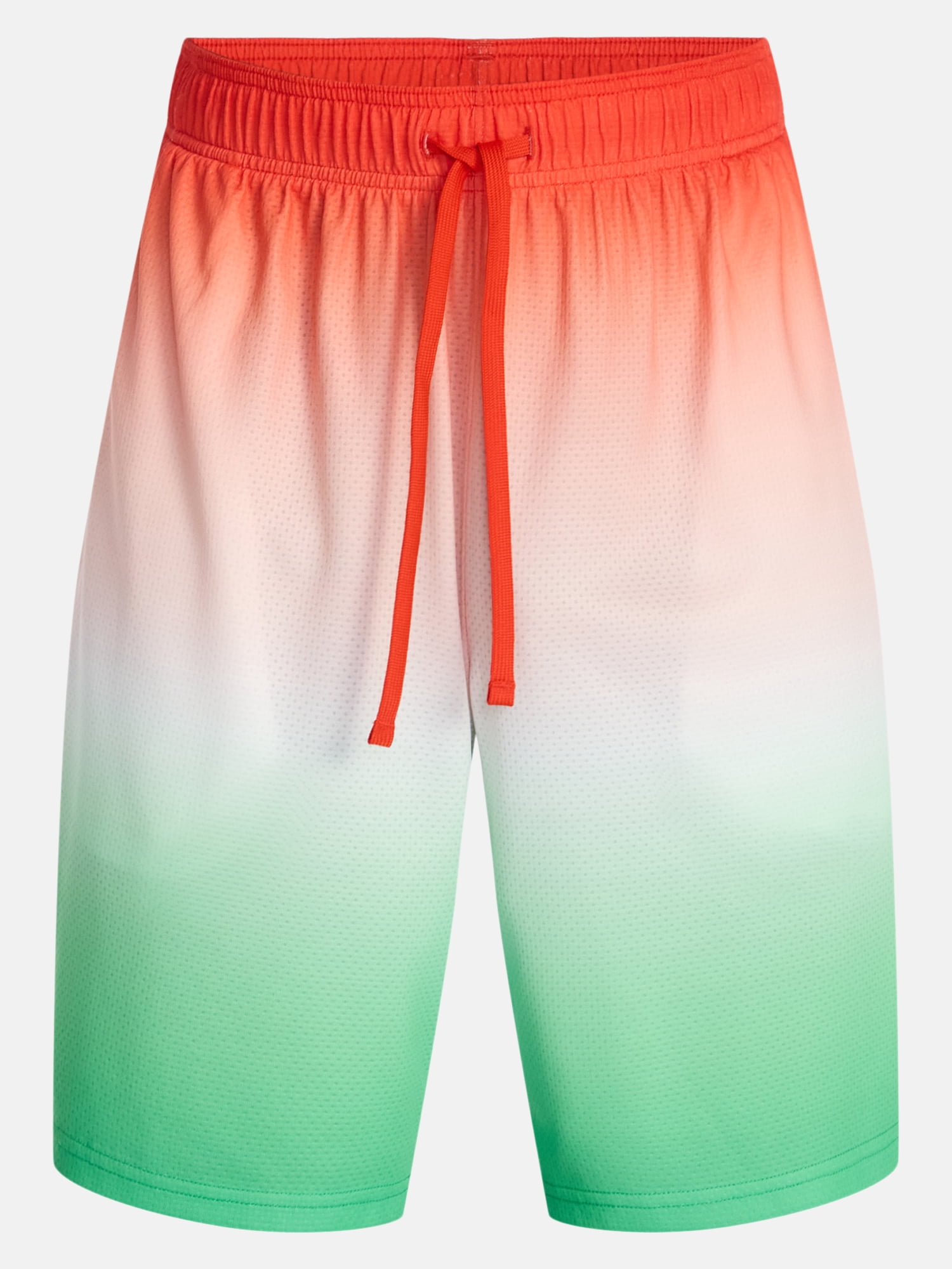 Athletic Works Men's and Big Men's Ombre Mesh Shorts, 7" Inseam, Sizes XS-5XL