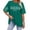 Blackish Green, variant on Womens Summer Tops Gsakboxl Custom Printed Cotton Short Sleeve Shirt Personalized Name On Sleeve DIY Casual Tee Unique Birthday Mothers Day Gift for Mom Grandma T Shirts for Women M