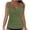 Army Green1, variant on Aihuaihua Women Tankini Top Only Tummy Control Bathing Suit Rushed Top Pleated Front Swim Top Criss Cross Back Swimsuit Orange2 S
