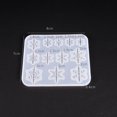 thumbnail image 2 of 2PCS Silicone Mold DIY Snowflake Square Jewelry Making Mold Resin Casting Tool, 2 of 6